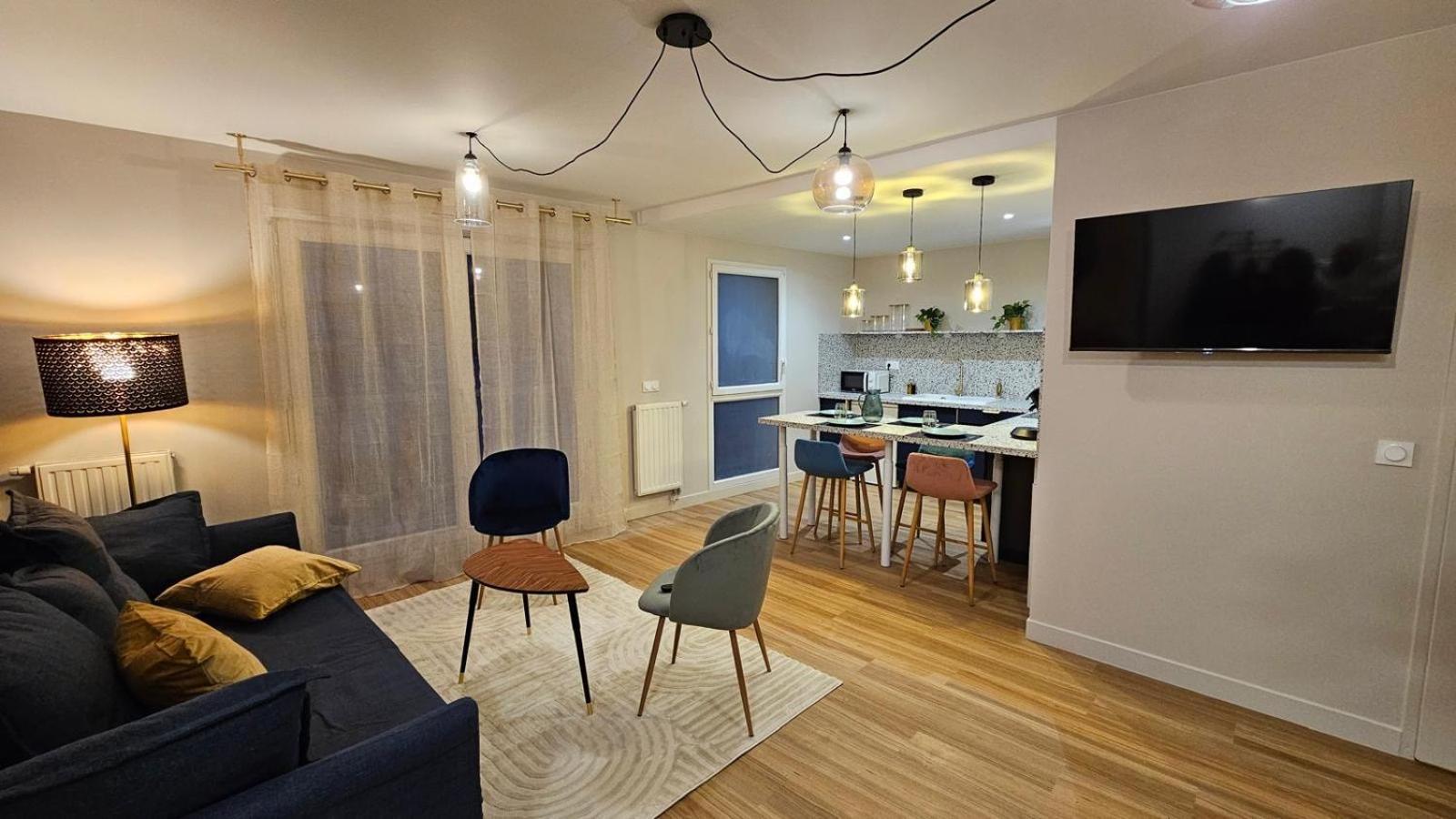 Apartamento L'Ecrin Bleu Aubervilliers Exterior foto